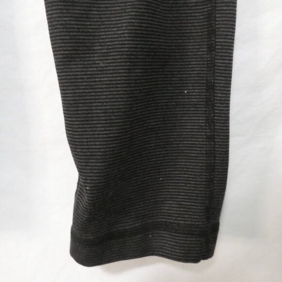 ATHLETIC WORKS - Dri More | small | Black and Grey Striped High Waist Leggings - Picture 9 of 16